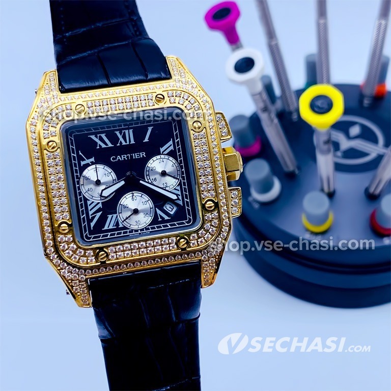 Копия часов Cartier Santos Dumont (06511), купить по цене 29 500 руб.