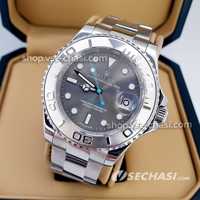Yacht master silver on sale
